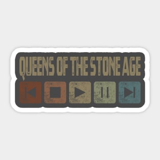 Queens of the Stone Age Control Button Sticker